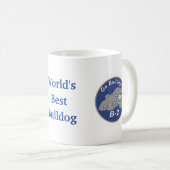 Weltbeste Bulldog-Tasse Kaffeetasse (VorderseiteRechts)