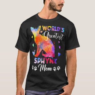 Weltbeste Bunte Sphynx-Katzen-Mutter Kitten T-Shirt