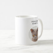 Weltbeste Cat Mama Custom Funny 2 Fotos für Hausti Kaffeetasse (VorderseiteRechts)
