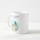 Weltbeste Cat Mama Custom Funny 2 Fotos für Hausti Kaffeetasse (Vorderseite Links)