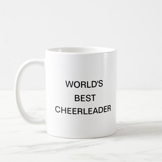 Weltbeste Cheerleader Kaffeetasse (Links)