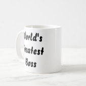 Weltbeste Chef-Kaffee-Tasse Kaffeetasse (Vorderseite Links)
