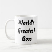 Weltbeste Chef-Kaffee-Tasse Kaffeetasse (Links)