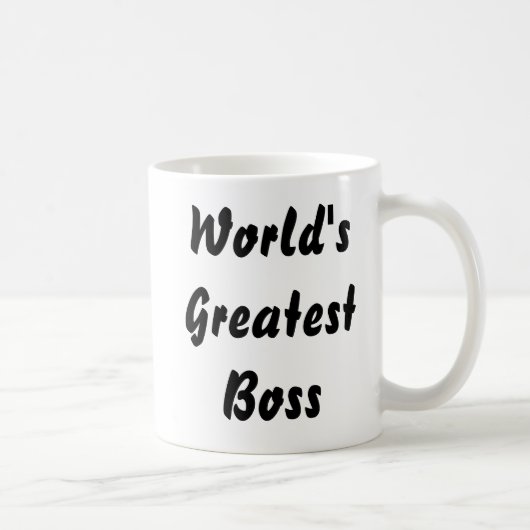 Weltbeste Chef-Kaffee-Tasse Kaffeetasse (Rechts)