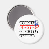 Weltbeste Chemielehrerin Magnet (Vorderseite/Rückseite)