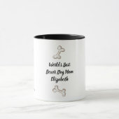 Weltbeste CHIHUAHUA DOG-MAMA Personalisierter Spaß Tasse (Zentrum)