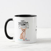 Weltbeste CHIHUAHUA DOG-MAMA Personalisierter Spaß Tasse (Links)