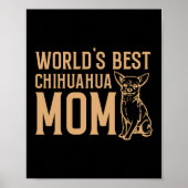 Weltbeste Chihuahua-Mama Poster (Vorne)