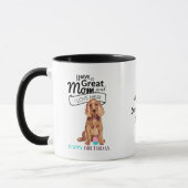 Weltbeste COCKER-SPANIEL-DOG-MAMA Personalisiert Tasse (Links)