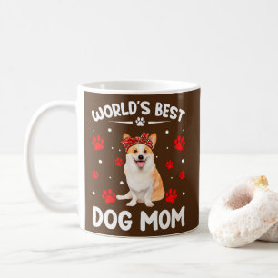 Weltbeste Corgi Dog Mama Sonniger Muttertag  Kaffeetasse