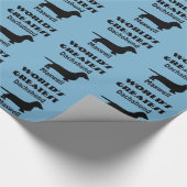 Weltbeste Dackel Geschenkpapier (Ecke)