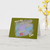 Weltbeste Dadism-Karte Karte (Gelbe Blume)