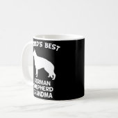 Weltbeste deutsche Schäferhirte - Oma Dog Owner Kaffeetasse (Vorderseite Links)