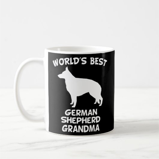 Weltbeste deutsche Schäferhirte - Oma Dog Owner Kaffeetasse (Links)