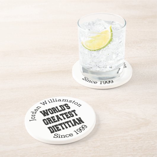 Weltbeste Diät Getränkeuntersetzer (Seite)