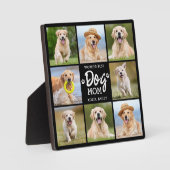 Weltbeste DOG-MAMA Custom 8 FotoCollage Fotoplatte (Vorderseite)