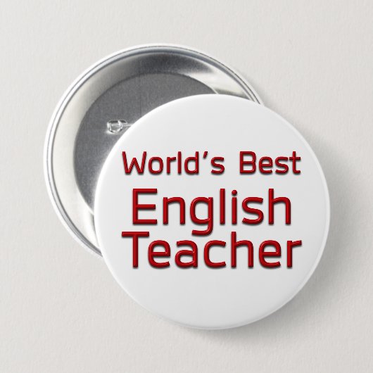 Weltbeste Englischlehrerin Button (Vorne & Hinten)