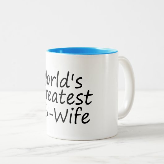 Weltbeste Ex-Ehefrau Zweifarbige Tasse (VorderseiteRechts)