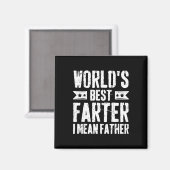 Weltbeste Farter I Gemein Vater Funny Vathers Da Magnet (Vorderseite/Rückseite)