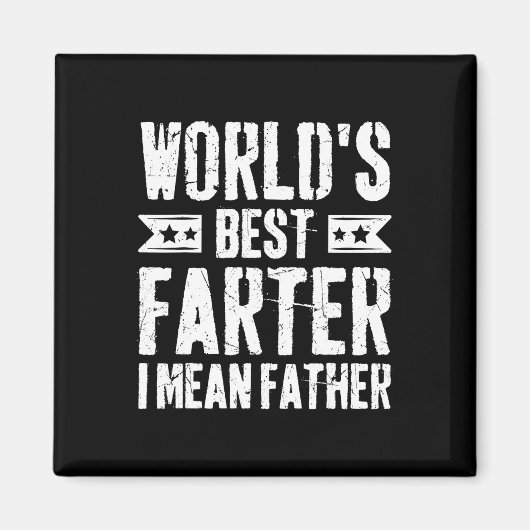 Weltbeste Farter I Gemein Vater Funny Vathers Da Magnet (Vorne)
