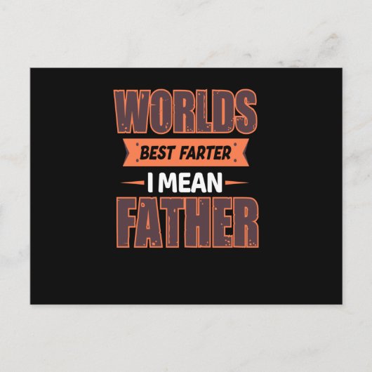 Weltbeste Farter im gemeinen Vater - Bester Vater Postkarte (Vorderseite)