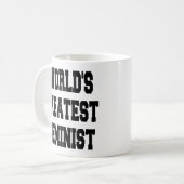 Weltbeste Feministin Kaffeetasse (Vorderseite Links)