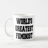 Weltbeste Feministin Kaffeetasse (Links)