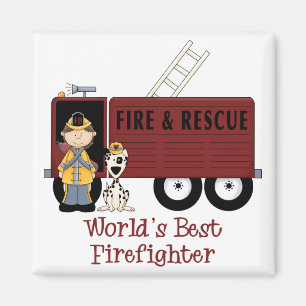 Weltbeste Feuerwehrfrau Magnet