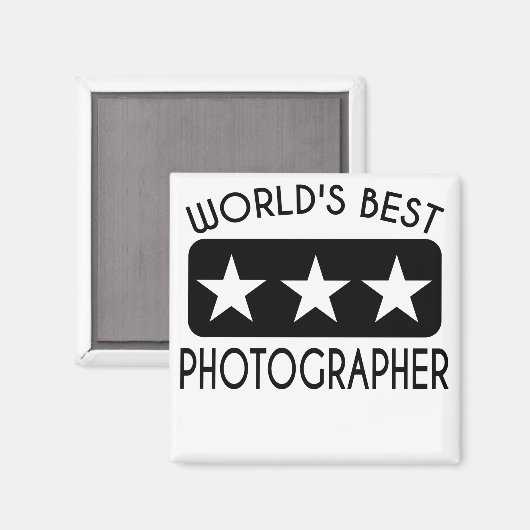 Weltbeste Fotografen Magnet (Vorderseite/Rückseite)