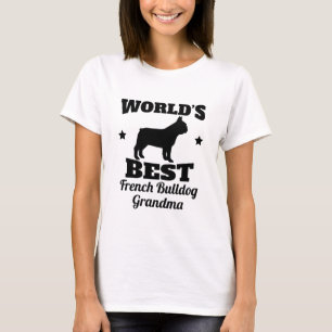 Weltbeste französische Bulldoggen-Großmutter T-Shirt