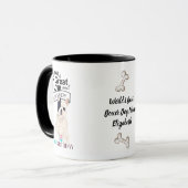 Weltbeste FRENCHIE-DOG-MAMA Personalisierter Spaß Tasse (Vorderseite Links)