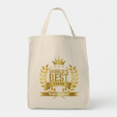 Weltbeste Freunde Gold Tragetasche (Rückseite)