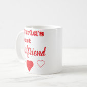 Weltbeste Freundin Kaffeetasse (Vorderseite Links)