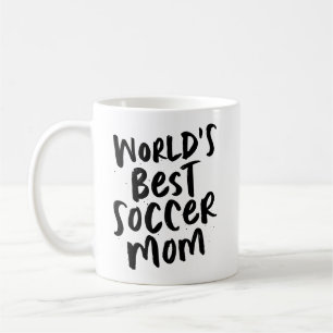 Weltbeste Fußballmutter cool trendiger Schwarzer  Kaffeetasse