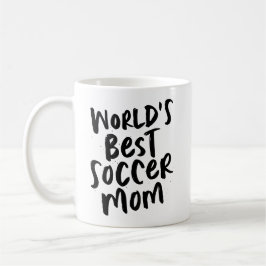 Weltbeste Fußballmutter cool trendiger Schwarzer T Kaffeetasse