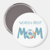 Weltbeste Fußballmutter Muttertag Geschenk Magnet (Vorderseite/Rückseite)