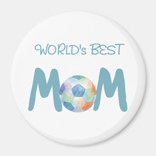 Weltbeste Fußballmutter Muttertag Geschenk Magnet (Vorne)