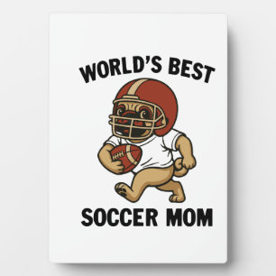 WELTBEste FUSSBALLMUTTER - PUg-Spielerin Fotoplatte