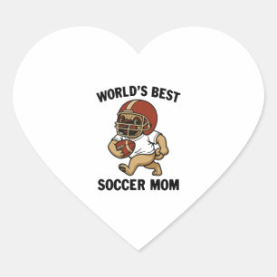 WELTBESTE FUSSBARE MAMA - MOPS PLAYER Herz-Aufkleber