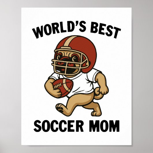 WELTBESTE FUSSBARE MAMA - MOPS PLAYER POSTER (Vorne)