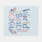 Weltbeste GIGI-Oma-Geschenk Geburtstag Weihnachten Fleecedecke (Vorderseite (Horizontal))