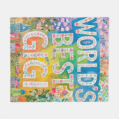 Weltbeste GIGI-Oma-Geschenk Geburtstag Weihnachten Fleecedecke (Vorderseite (Horizontal))