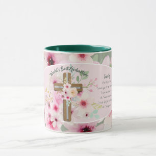 Weltbeste GODMOTHER-TASSE POEM, Personalisiert Tasse