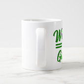 Weltbeste Golfer-Vater-Tasse - Riesenkaffee Jumbo-Tasse (Rückseite)