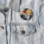 Weltbeste Grampa seit 20XX Modernes Chic Foto Button (Beispiel)