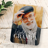 Weltbeste Grampa seit 20XX Modernes Chic Foto Magnet