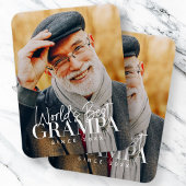 Weltbeste Grampa seit 20XX Modernes Chic Foto Magnet