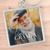 Weltbeste Grampa seit 20XX Modernes Chic Foto Schlüsselanhänger