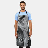 Weltbeste Grampa seit 20XX Modernes Chic Foto Schürze (Getragen)