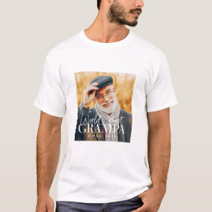 Weltbeste Grampa seit 20XX Modernes Chic Foto T-Shirt